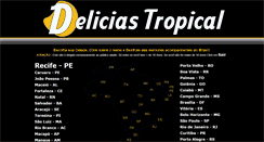 Desktop Screenshot of deliciastropical.com.br